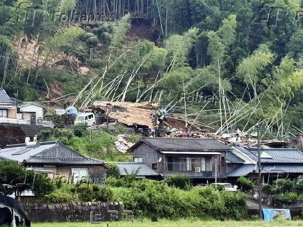 Heavy rain in southwestern Japan