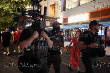 U.S. President Trump deploys the National Guard and federalizes the Metropolitan Police Department, in Washington