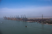 A general view of the Hai Phong International Container Terminal