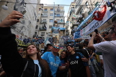 Inauguration of statue dedicated to Diego Armando Maradona in Naples
