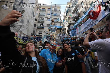 Inauguration of statue dedicated to Diego Armando Maradona in Naples