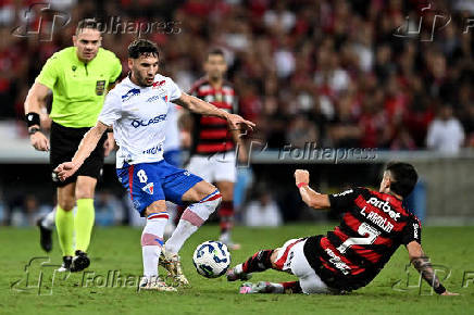 Partida entre Flamengo e Fortaleza válida pelo Campeonato Brasileiro 2025.