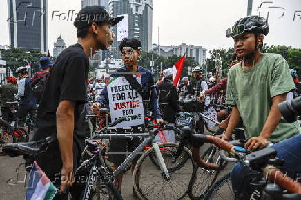 'Ride for Palestine' event in Jakarta