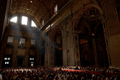 Pope Leo XIV celebrates the Mass on the Solemnity of Saints Peter and Paul, Apostles in St Peter's Basilica, at the Vatican