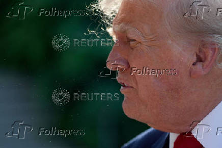 U.S. President Donald Trump departs for Scotland