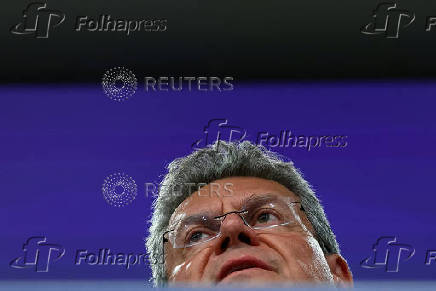 EU Trade Commissioner Sefcovic holds press conference on EU-US trade deal, in Brussels