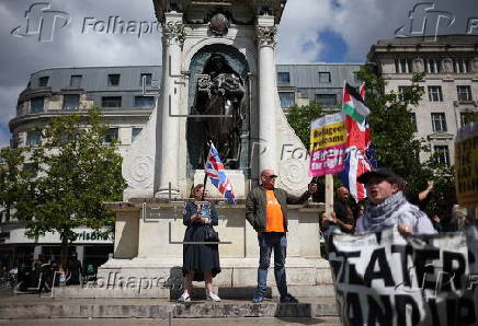 Britain First group hold 'March for Remigration' in Manchester