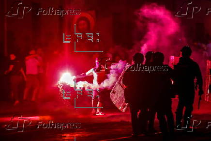 Anti-government protest in Belgrade