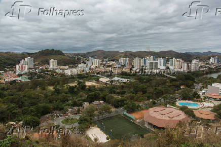Vista da cidade de Três Rios, no interior do Rio de Janeiro