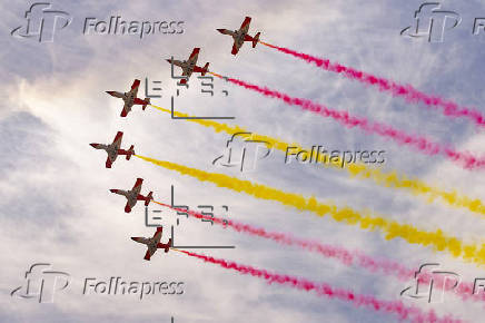 Patrulla Águila: 40 años dibujando a España por los cielos del mundo