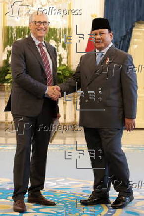 Microsoft founder Bill Gates meets Indonesian President Prabowo Subiyanto