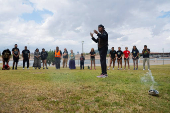 Protest to stop the sale of Oak Flat, land considered sacred by the Apache, to Resolution Copper in Phoenix, Arizona