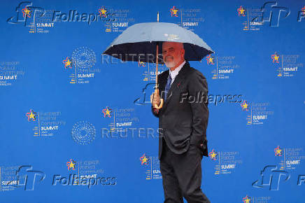 European Political Community Summit at Skanderbeg square in Tirana