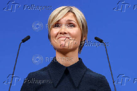 NATO Secretary General Rutte holds joint presser with Iceland's Prime Minister Frostadottir, in Brussels