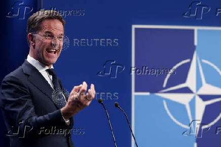 NATO Secretary General Mark Rutte holds a press conference ahead of a NATO summit, in The Hague