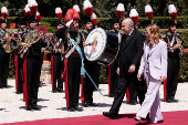 Italian PM Meloni meets Algerian President Tebboune at Italy-Algeria summit, in Rome