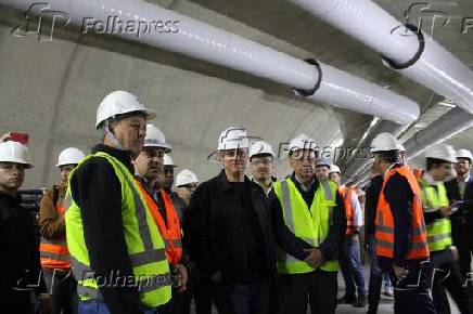 Governador Tarcísio visita obras do monotrilho - SP