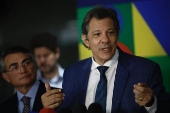 O ministro da Fazenda, Fernando Haddad
