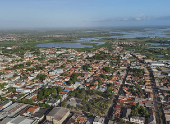 Vista de drone da cidade de Pinheiro (MA)