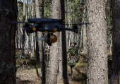 Young recruit of the Ukrainian Armed Forces attends an exercise in Kyiv region