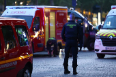 Security incident near the Champs Elysees avenue, in Paris