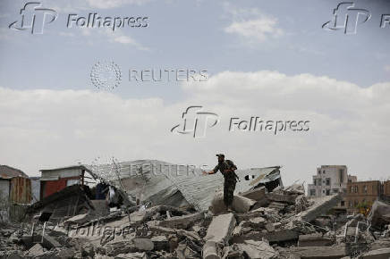 Aftermath of U.S. air strikes in Sanaa