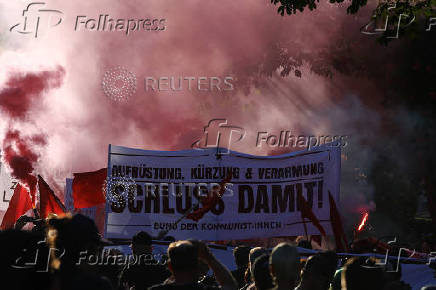 May Day protest in Berlin