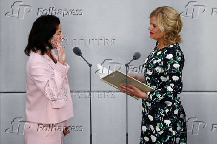 Swearing-in ceremony of new cabinet, in Berlin