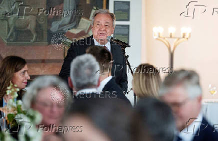 Denmark's King Frederik and Queen Mary host an official dinner for the UN Chief Executives Board, in Helsingoer