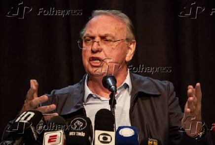 O Presidente do Corinthinas, Osmar Stabile concedeu entrevista coletiva á imprensa
