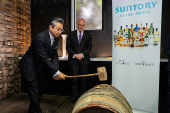 First Minister of Scotland John Swinney and Japanese Ambassador to the UK, Hiroshi Suzuki, visit the Auchentoshan Distillery