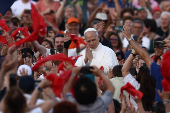 Pope Leo XIV leads prayer vigil in St. Peter?s square at the Vatican