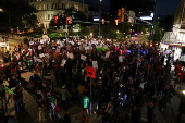 Protest against federal immigration sweeps, in San Antonio