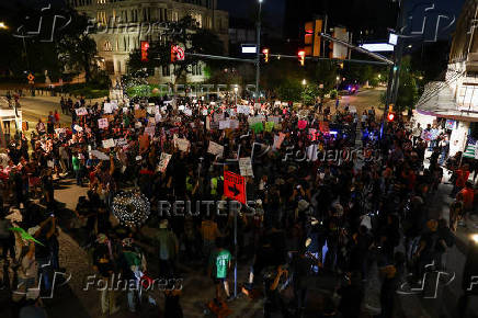 Protest against federal immigration sweeps, in San Antonio