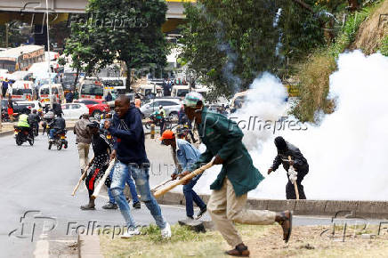 Demonstration against the death of a Kenyan blogger Albert Ojwang who died in police custody, in downtown Nairobi