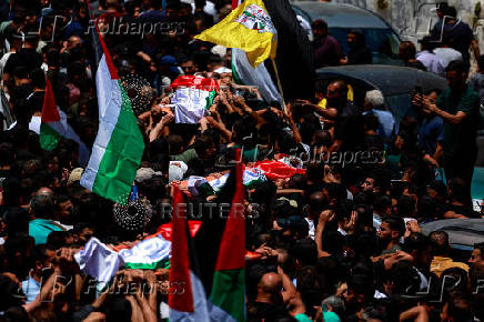 Funeral of Palestinian youths