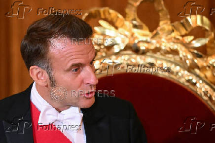 French President Macron visits Britain