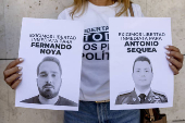 Concentración contra el gobierno de Nicolás Maduro en Madrid