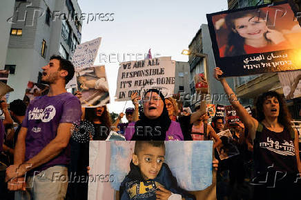 Protest demanding ending the war in Gaza and the release of all hostages, in Tel Aviv