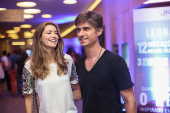 Juliana Bruni e Marcelo Bruni na pré-estreia de 
