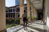 Corredor do colégio Liceu Pasteur, na Vila Mariana, que completa 100 anos 