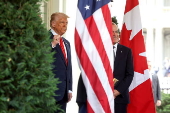 US President Trump meets Canadian Prime Minister Carney at the White House