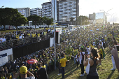 Bolsonaro ato pela anistia em Brasília