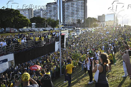 Bolsonaro ato pela anistia em Brasília