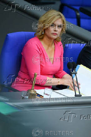 The lower house of parliament, the Bundestag, holds a plenum session in Berlin