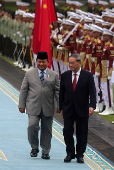 Chinese Premier Li Qiang meets Indonesian President Prabowo Subianto in Jakarta
