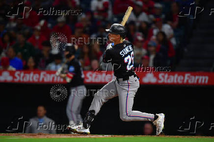 MLB: Miami Marlins at Los Angeles Angels