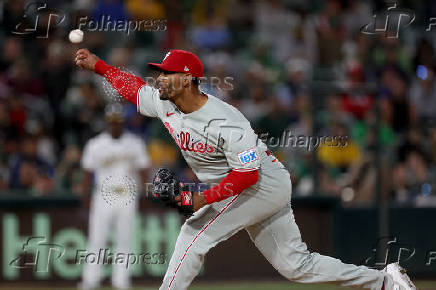 MLB: Philadelphia Phillies at Athletics