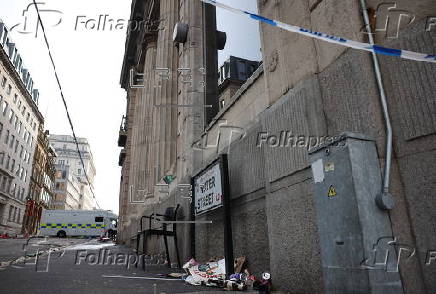 Aftermath of car ramming incident in Liverpool