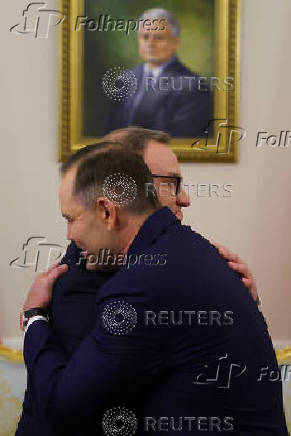Polish President Duda meets with President-elect Nawrocki, in Warsaw